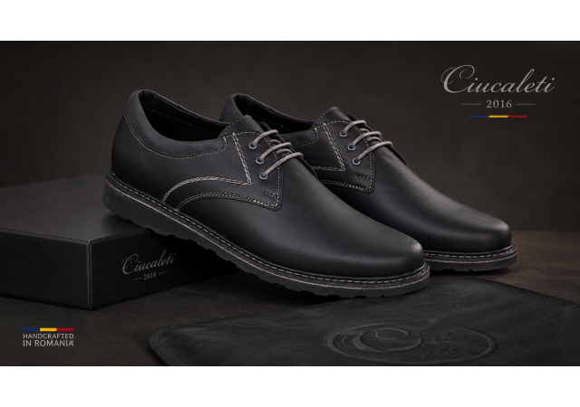 Pantofi barbati casual din piele naturala - Model Negru GKRSPORTN
